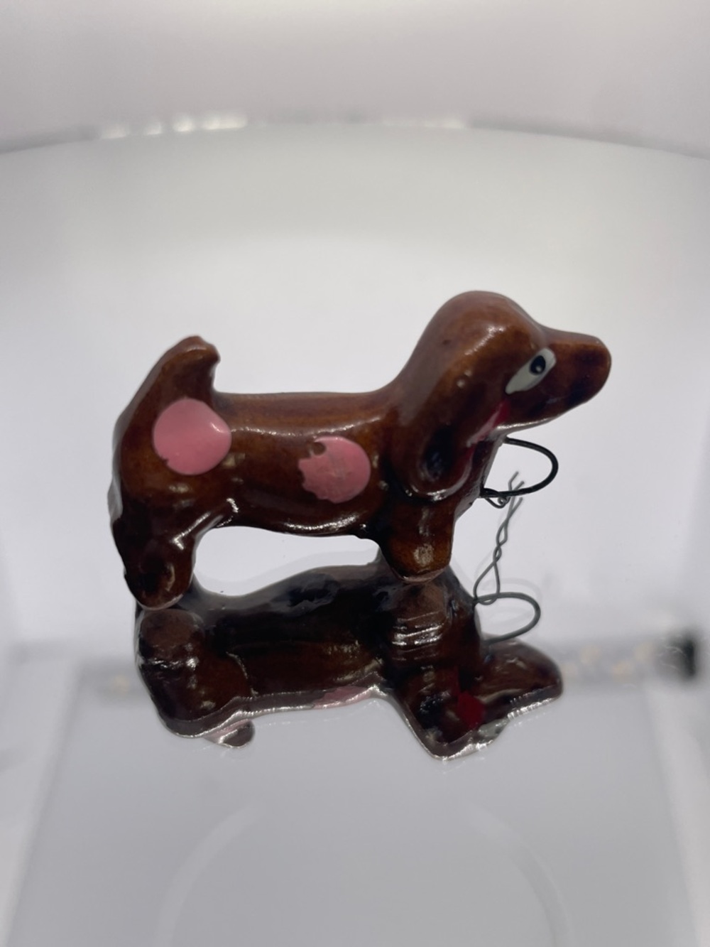Vintage dachshund puppy, from an original grouping of mother dachshund, and pups